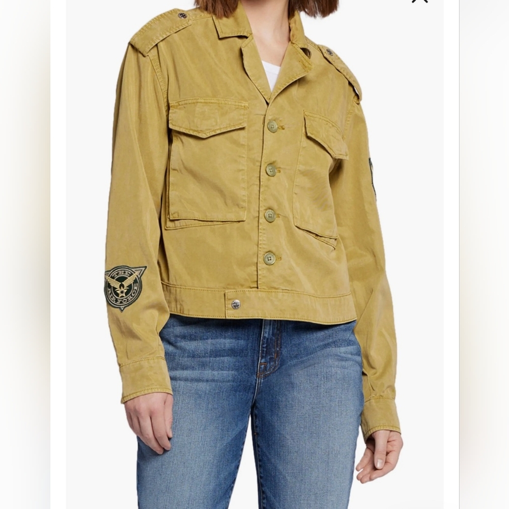 Current/Elliott Endure MILITARY Green Streewear Relax Fit  JACKET Size Medium